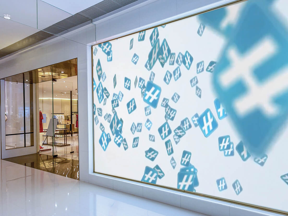 Hudson logo wall