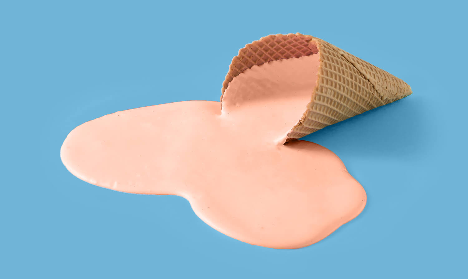 melted ice cream cone