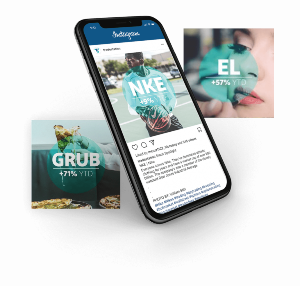 Tradestation phone mockup