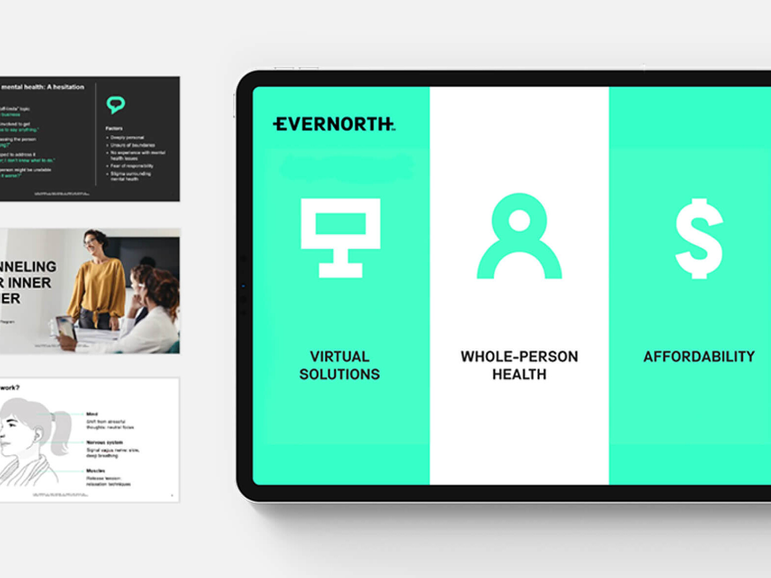 Evernorth mockups