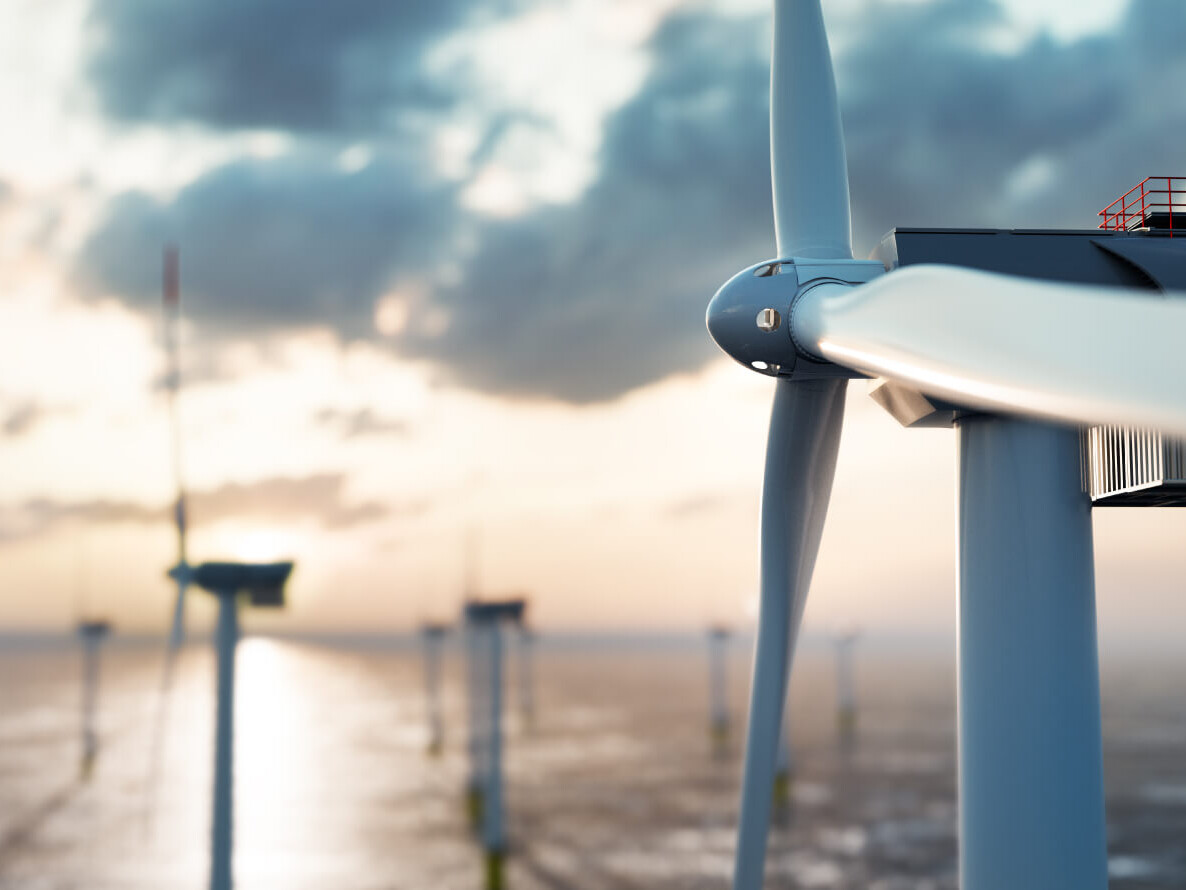 Offshore windmill farm