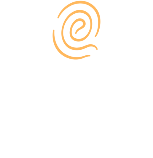 epic logo stacked white and gold