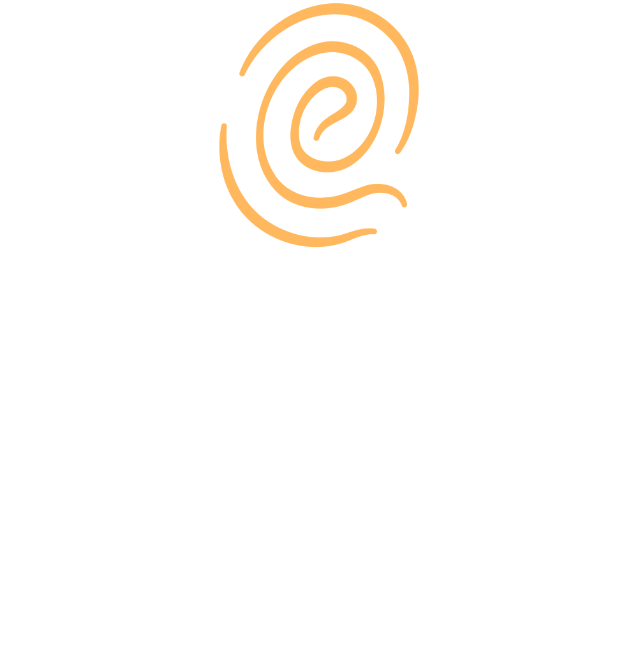 epic logo stacked white and gold