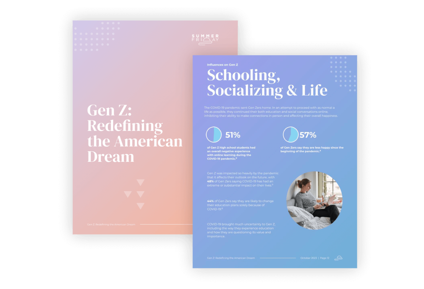 gen z report mockup
