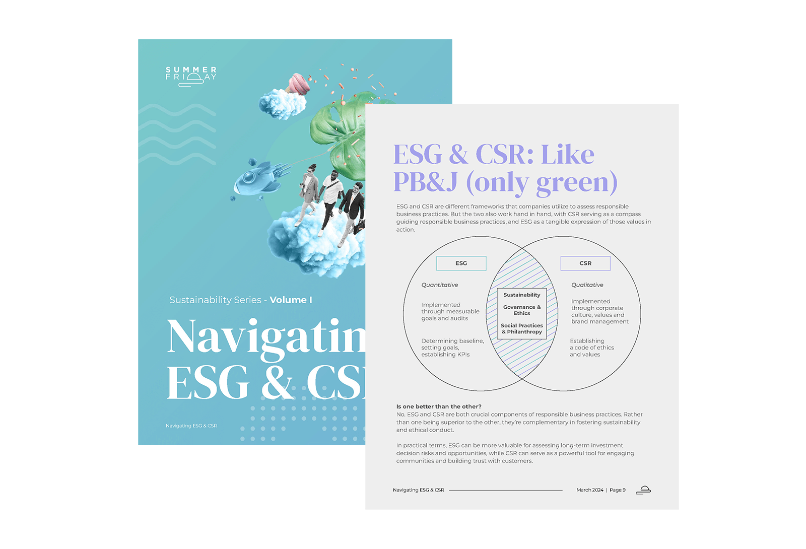 Navigating ESG CSR mockup