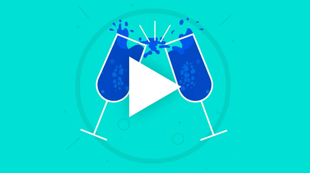lendly video thumbnail with champagne glasses